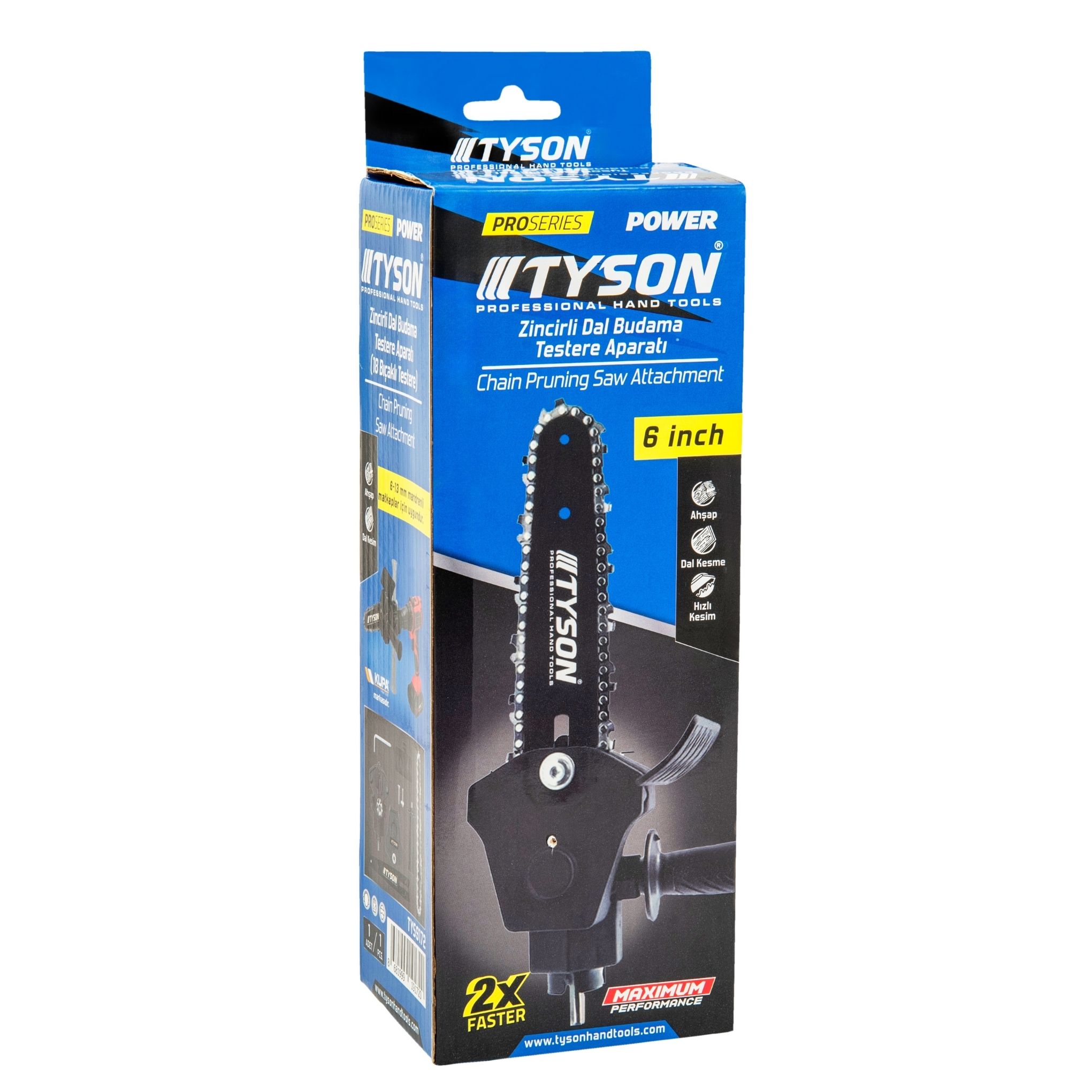 TYSON ZİNCİRLİ DAL BUDAMA TESTERE APARATI 